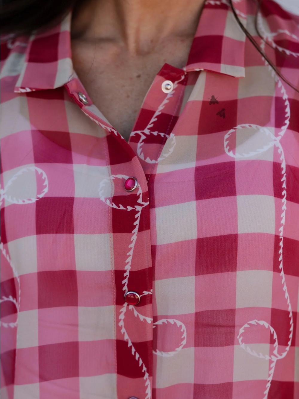 Gingham Rope Top - Picture 4 of 7
